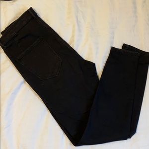 HIGH WAISTED BLACK ZARA JEANS (STRETCHY)